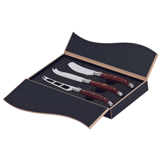 Bordeaux Cheese Knife 3 pcs Set (POBCK)
