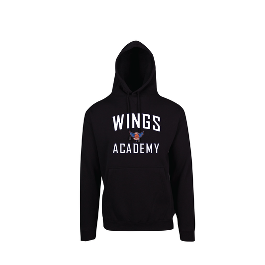 CLUB WINGS - SUPPORTER HOODIE - BLACK - AP230245