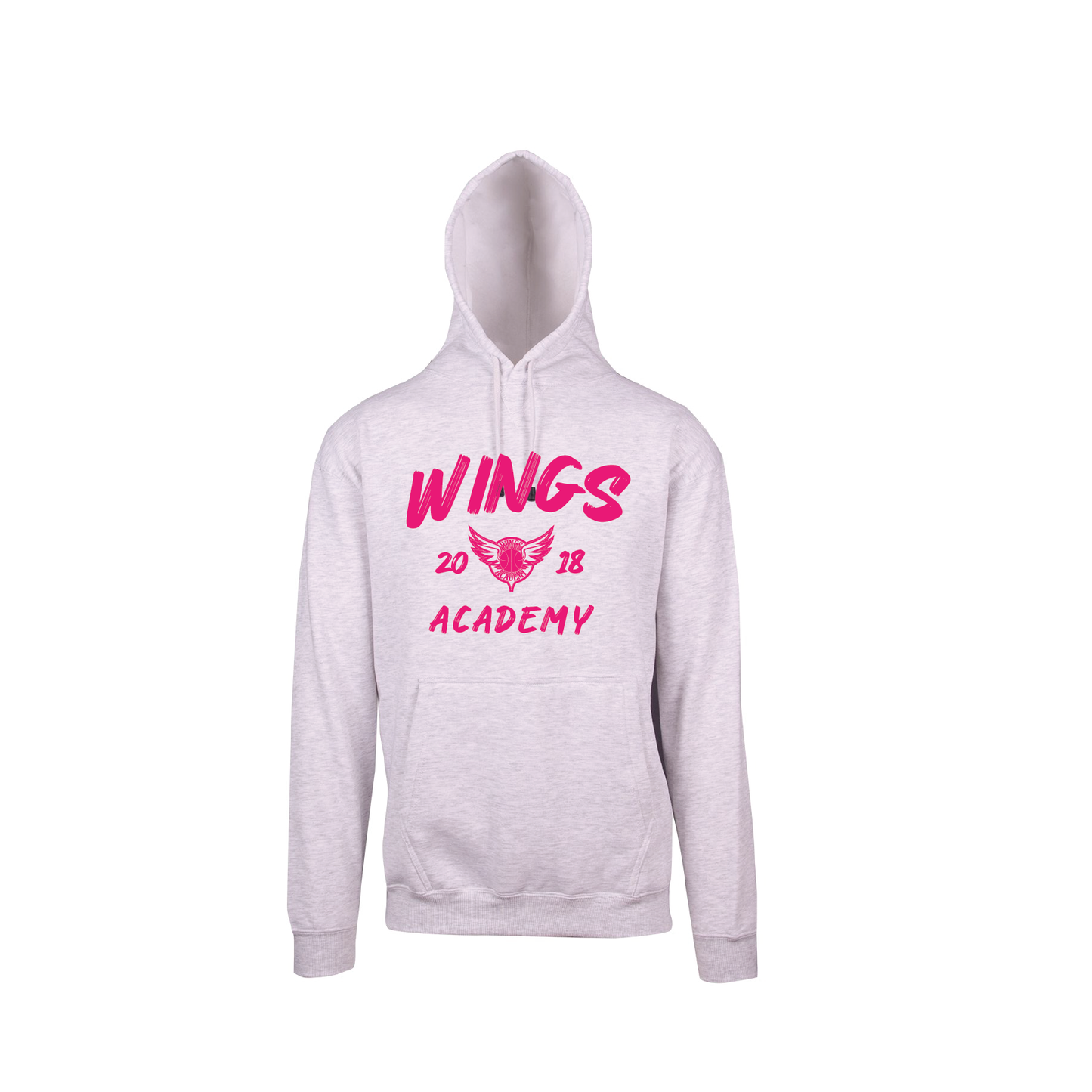 WINGS SUPPORTER HOODIE - MARLE WHITE