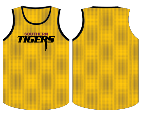 SOUTHERN TIGERS TRAINING SINGLET REVERSIBLE (AP260427) PRE ORDER ONLY