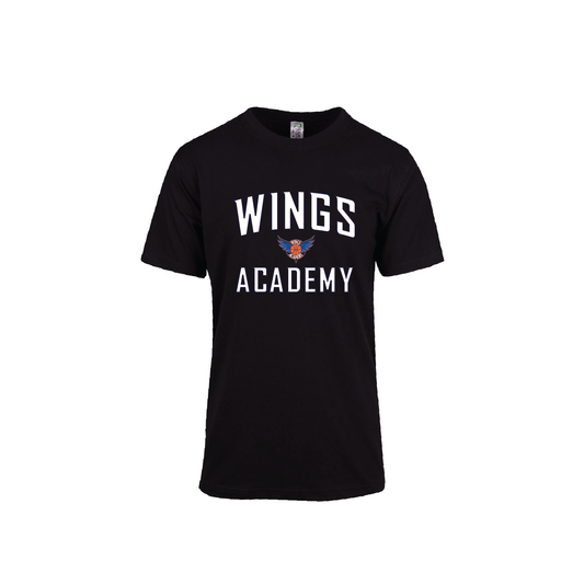 WINGS SUPPORTER TEE - BLACK