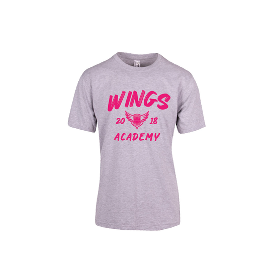WINGS SUPPORTER TEE - GREY MARLE