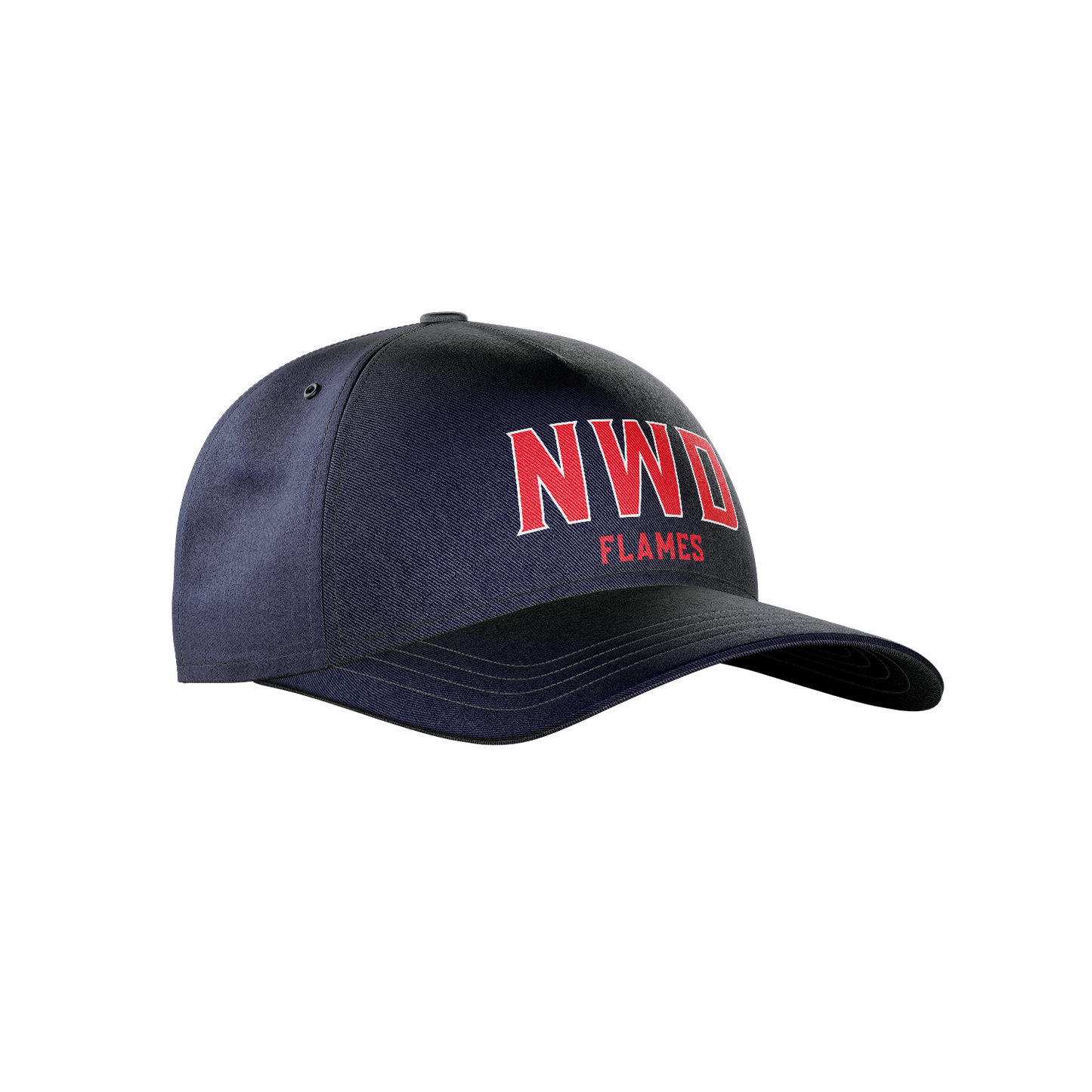 NORWOOD FLAMES PRE CURVED PEAK CAP WITH NWD Branding Navy (AP220431)