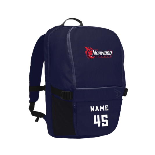 NORWOOD FLAMES - BACK PACK WITH LOGO INITIALS & NUMBER (AP220424)