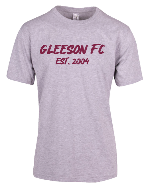GLEESON FC CLUB Est 2004 Tee Grey Marle